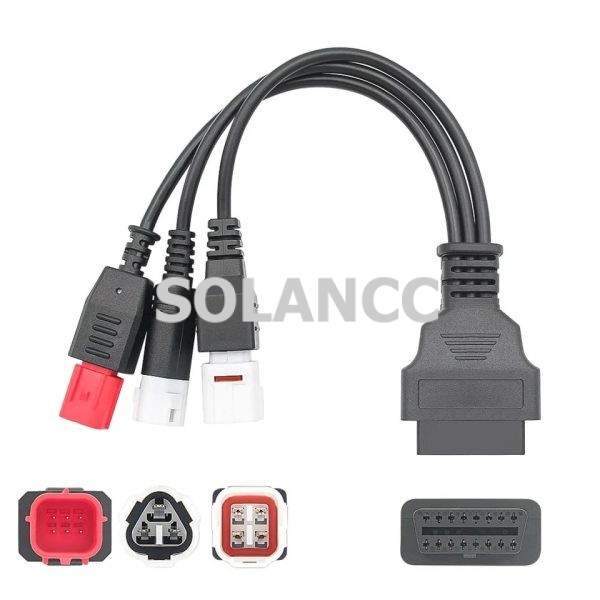 OBD2 ADAPTER CABLE PLUG for YAMAHA, HONDA, PIAGGIO, VESPA ETC MOTORCYCLE