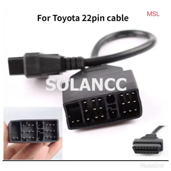 TOYOTA OBD2 DIAGNOSTICS CABLE 22 pin to 16 pin