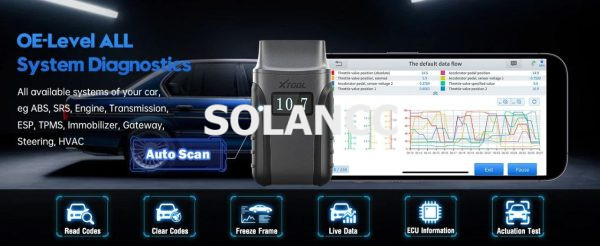 XTOOL A30M OBD2 BLUETOOTH CAR SCANNER